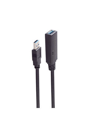 BS13-39055 - 5 m - USB A - USB A - USB 3.2 Gen 1 (3.1 Gen 1) - 5 Mbit/s - Black