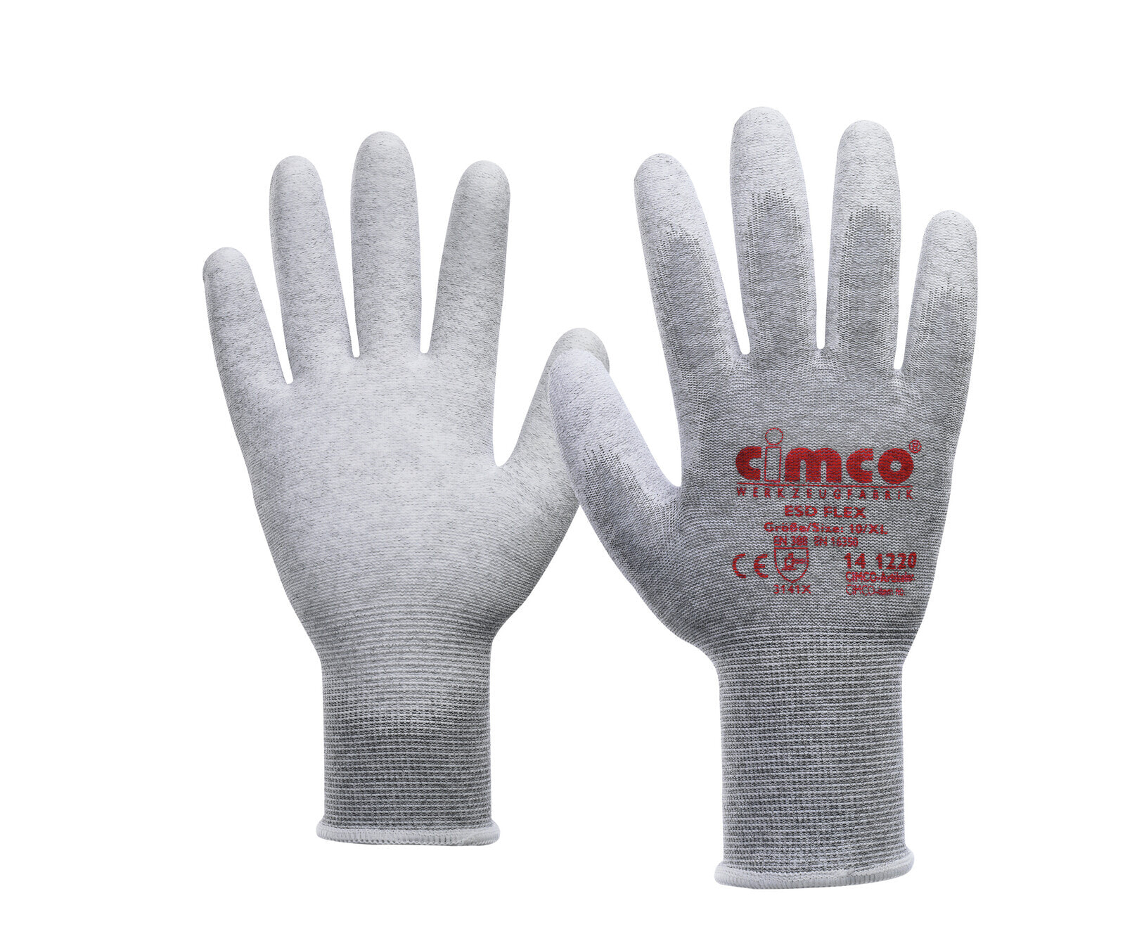 Cimco 141219 - Workshop gloves - Grey - L - EUE - Adult - Unisex