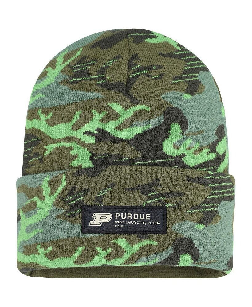 Nike men's Camo Purdue Boilermakers Veterans Day Cuffed Knit Hat