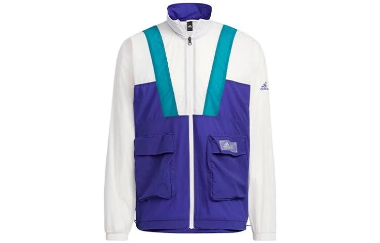 Adidas Originals St Ltwind Wvjk Jackets Men Blue With White Lettering