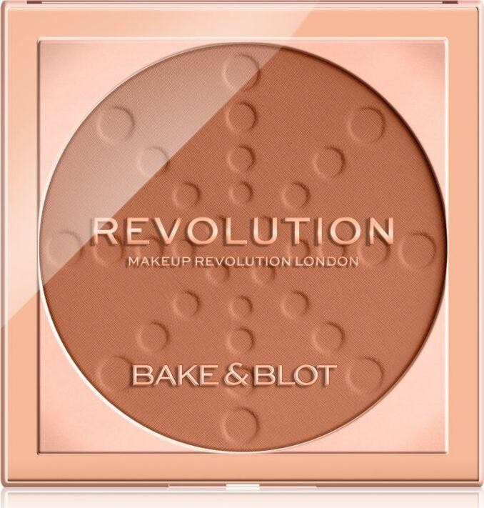 Makeup Revolution Bake & Blot Pressed Powder Banana Deep 5.5g