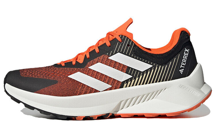 adidas Terrex Soulstride Trail Flow 越野 减震防滑耐磨 低帮 跑步鞋 黑白橙 / Кроссовки Adidas Terrex Soulstride Trail Flow HP5564