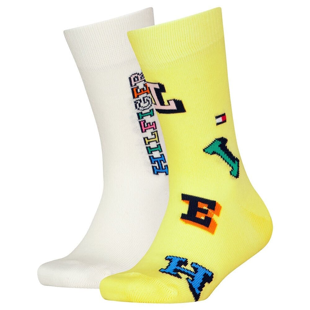 TOMMY HILFIGER Aop Letter socks 2 pairs