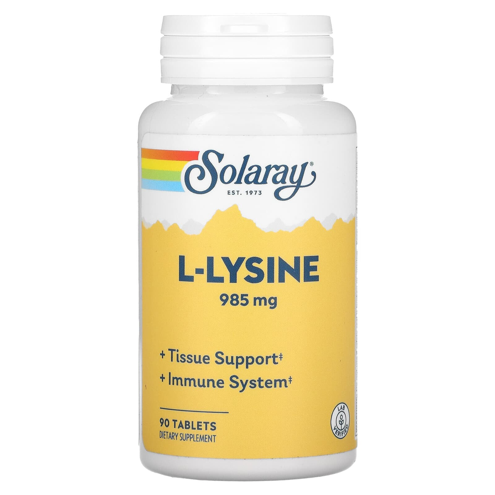 L-Lysine, 985 mg, 90 Tablets (328 mg per Tablet)
