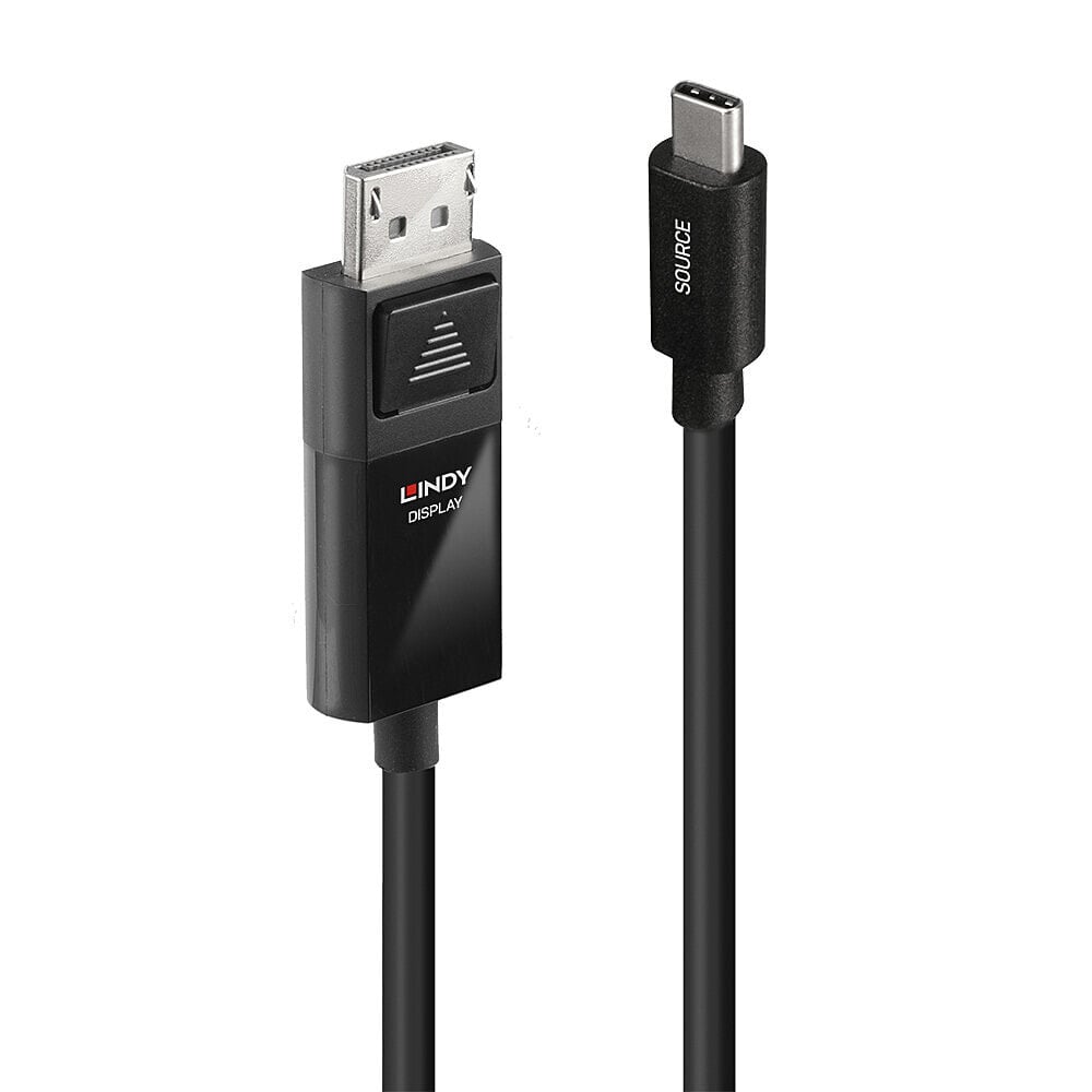 Lindy 43343 видео кабель адаптер 3 m USB Type-C DisplayPort Черный