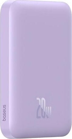 Powerbank Baseus OS-Baseus Magnetic Mini Air Wireless Fast Charge Power Bank 6000mAh 20W Nebula Purple（With Simple Series Charging Cable Type-C to Type-C (20V/3A) 30cm White)