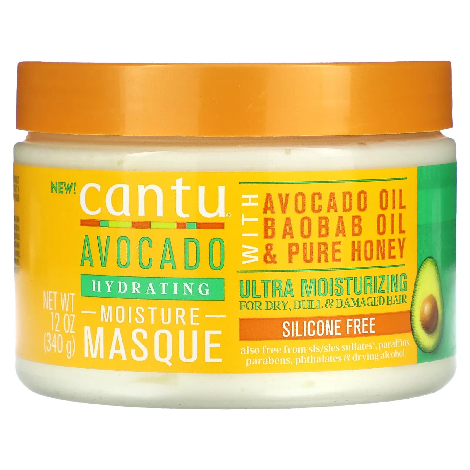 Cantu, Увлажняющая маска для волос с авокадо, 340 г (12 унций)