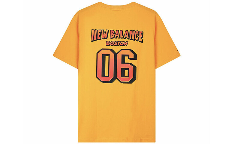 New Balance NB 彩虹Logo 宽松休闲短袖T恤 男款 黄色 / Футболка New Balance NB Logo T