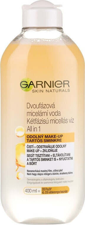 3in1 Zwei-Phasen-Mizellenwasser für jeden Hauttyp - Garnier Skin Naturals All in 1 Micellar Cleansing Water in Oil