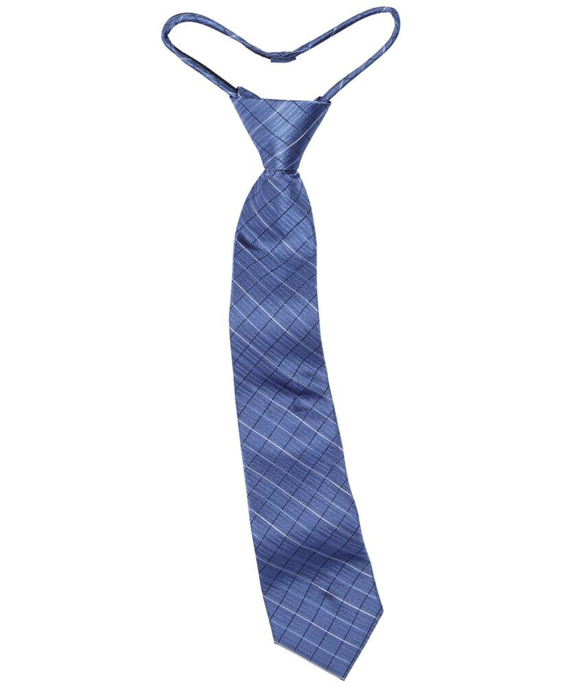 Calvin Klein big Boys Etched Grid Zipper Necktie