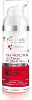 Bielenda High Protection Face Cream Spf50+ Успокаивающий и питательный солнцезащитный крем для лица 50 мл