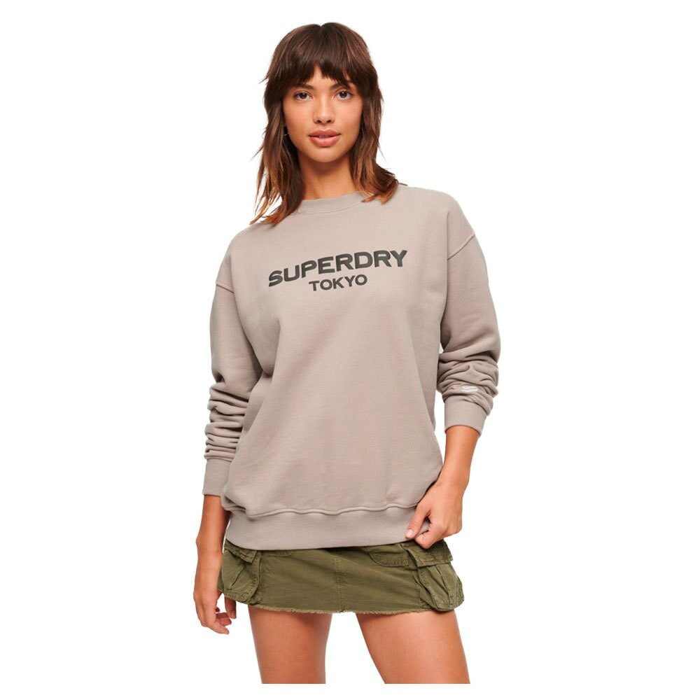 SUPERDRY Sport Luxe Loose Crew Neck Sweater