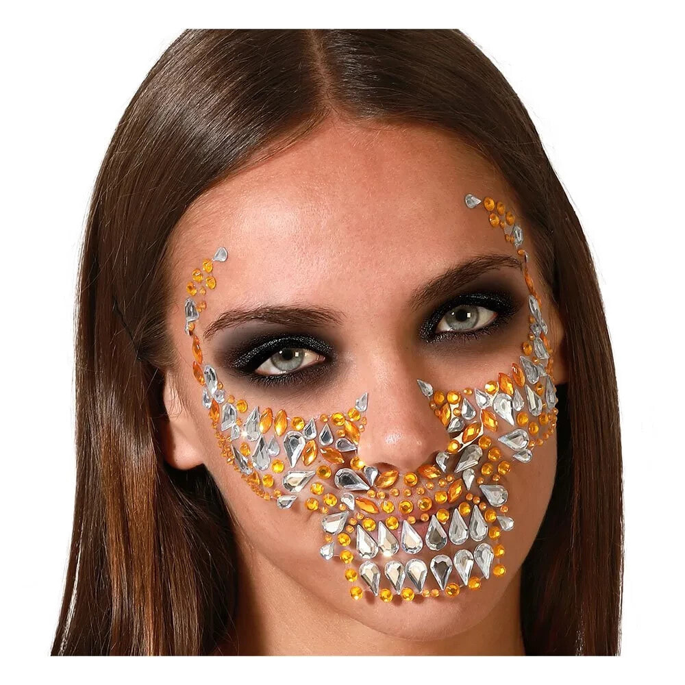 ATOSA Skull Adhesive Facial Jewelry