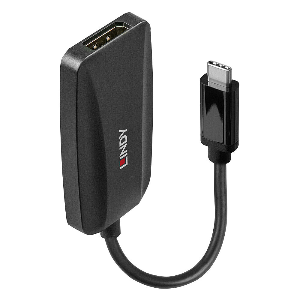 Lindy 43337 видео кабель адаптер 0,13 m USB Type-C DisplayPort Черный