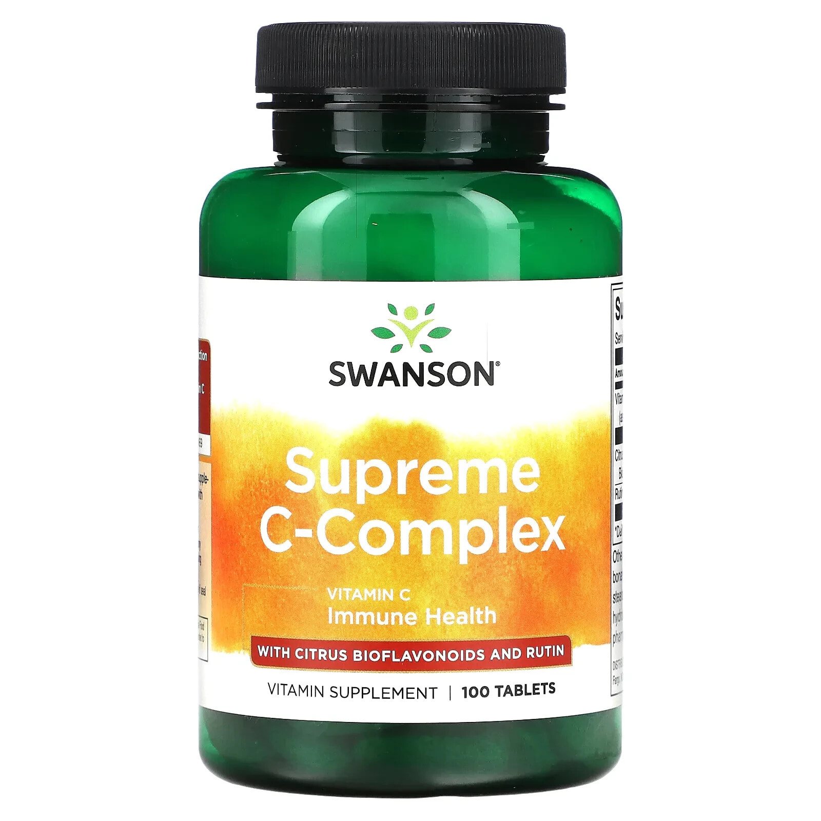 Supreme C-Complex with Citrus Bioflavonoids and Rutin, 100 Tablets