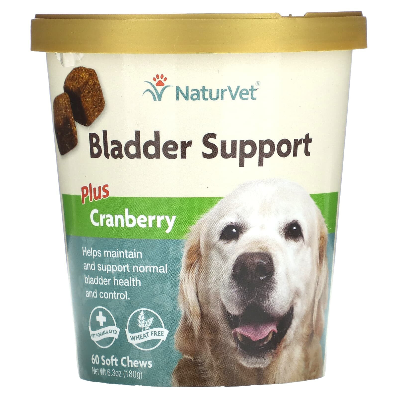 Bladder Support Plus Cranberry, For Dogs, 60 Soft Chews, 6.3 oz (180 g)