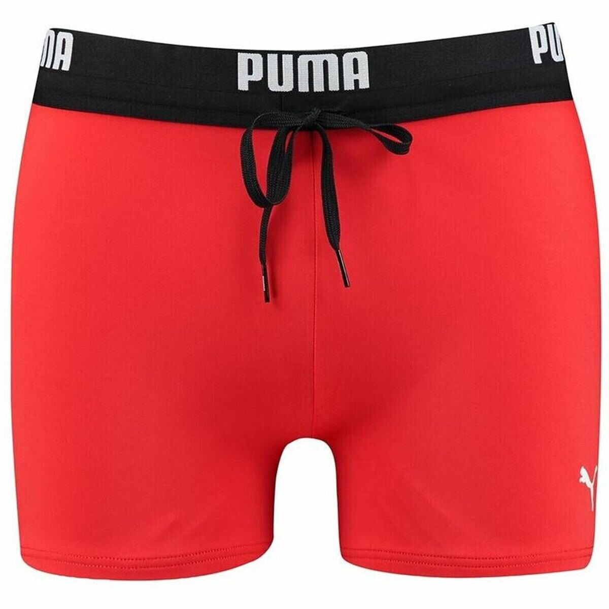 Men’s Bathing Costume Puma Logo Swim Trunk Boxer Red