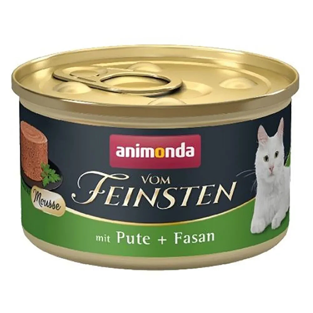 ANIMONDA Vom feinsten muscle turkey and pheasant wet cat food 85g