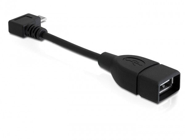 DeLOCK 83104 USB кабель 0,11 m 2.0 Micro-USB B USB A Черный