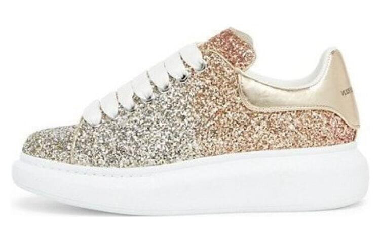 Alexander McQueen Oversized Glitter Chunky Lace-Up Sneakers Women's