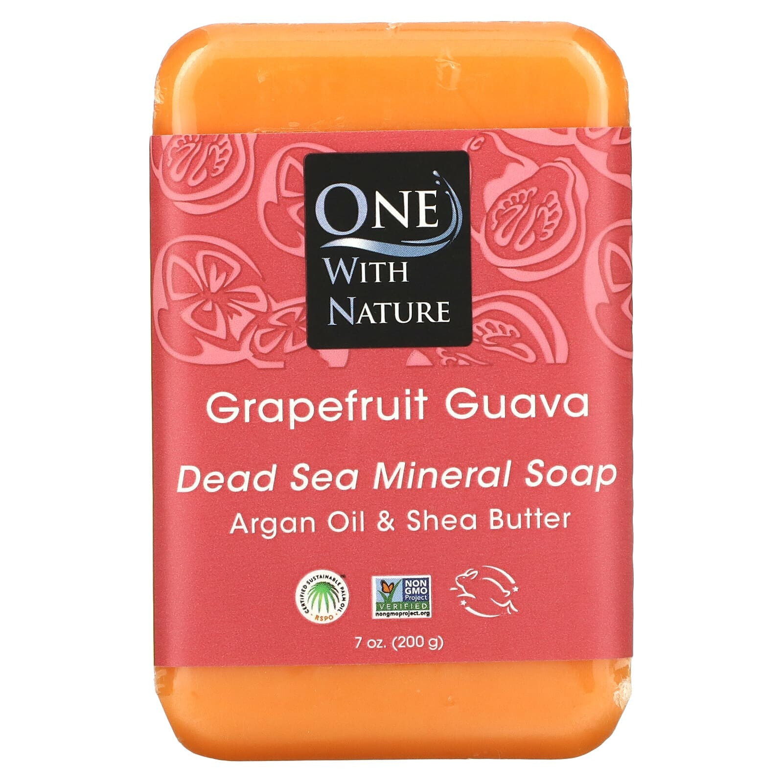 Dead Sea Mineral Soap Bar, Grapefruit Guava, 7 oz (200 g)