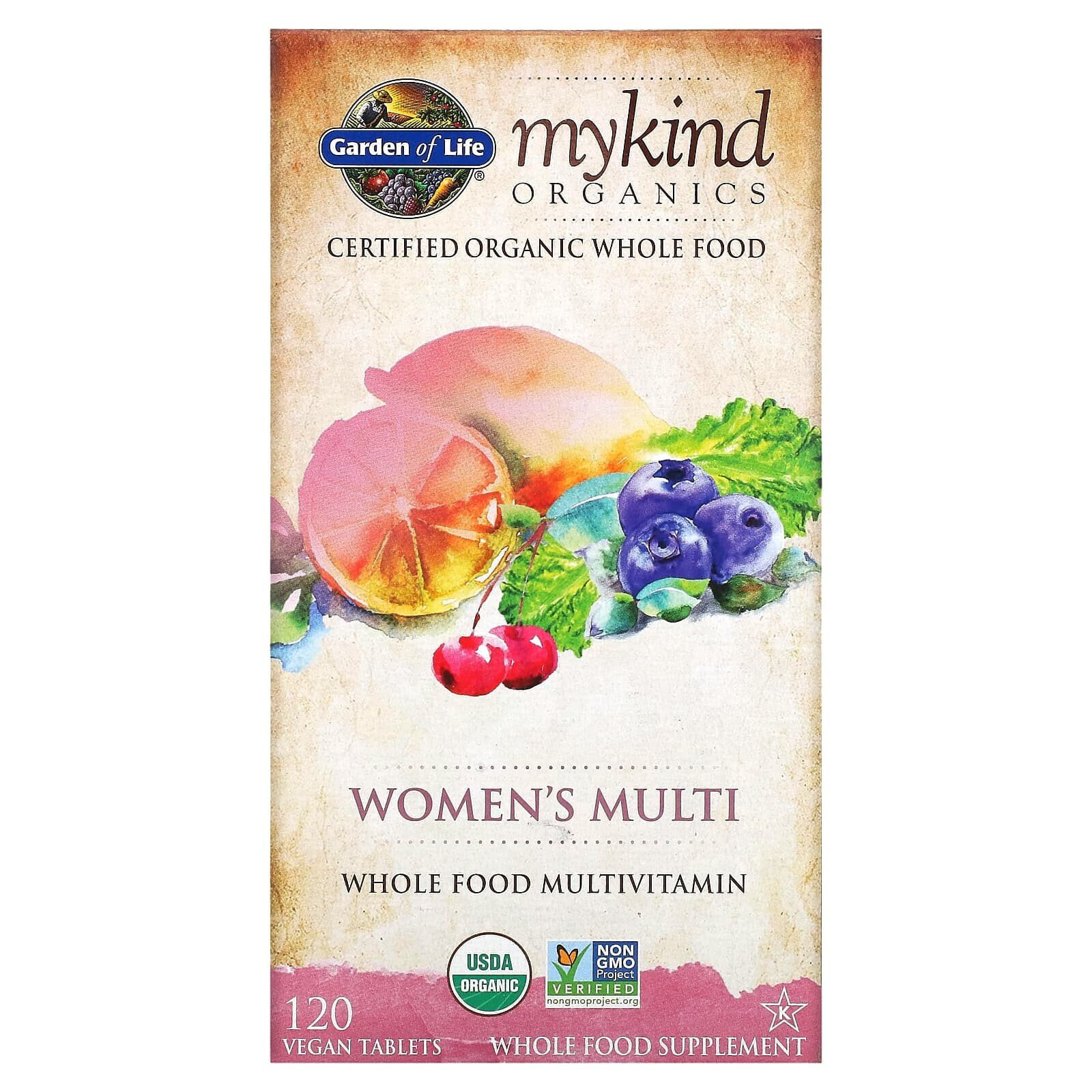 Organics, Women's Multi, 120 Vegan Tablets