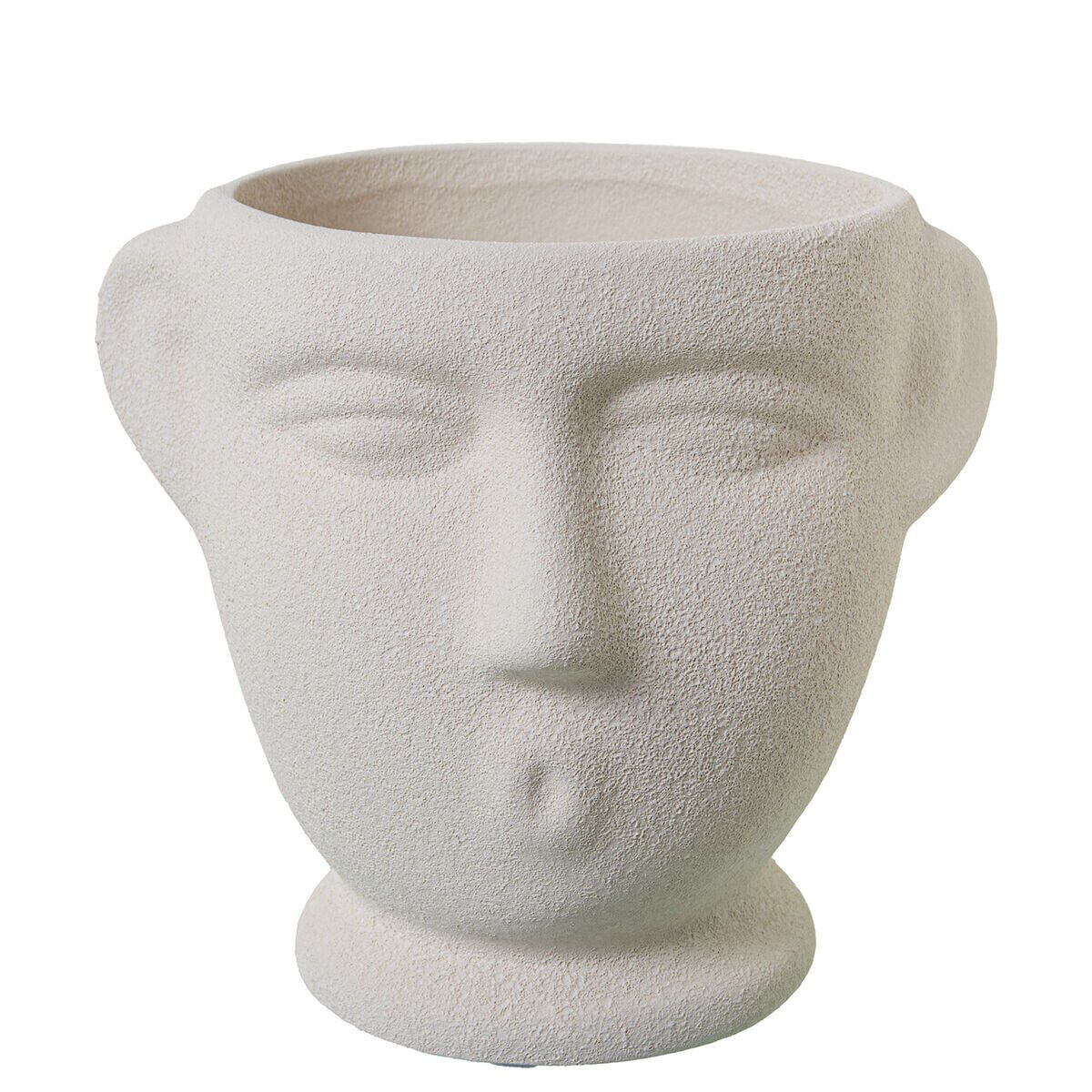 Planter Alexandra House Living Beige Ceramic Bust 14 x 17 x 14 cm