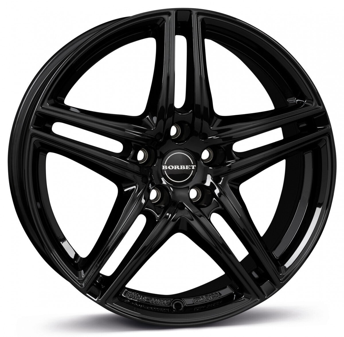 Колесный диск литой Borbet XR black glossy 7.5x16 ET40 - LK5/112 ML66.6