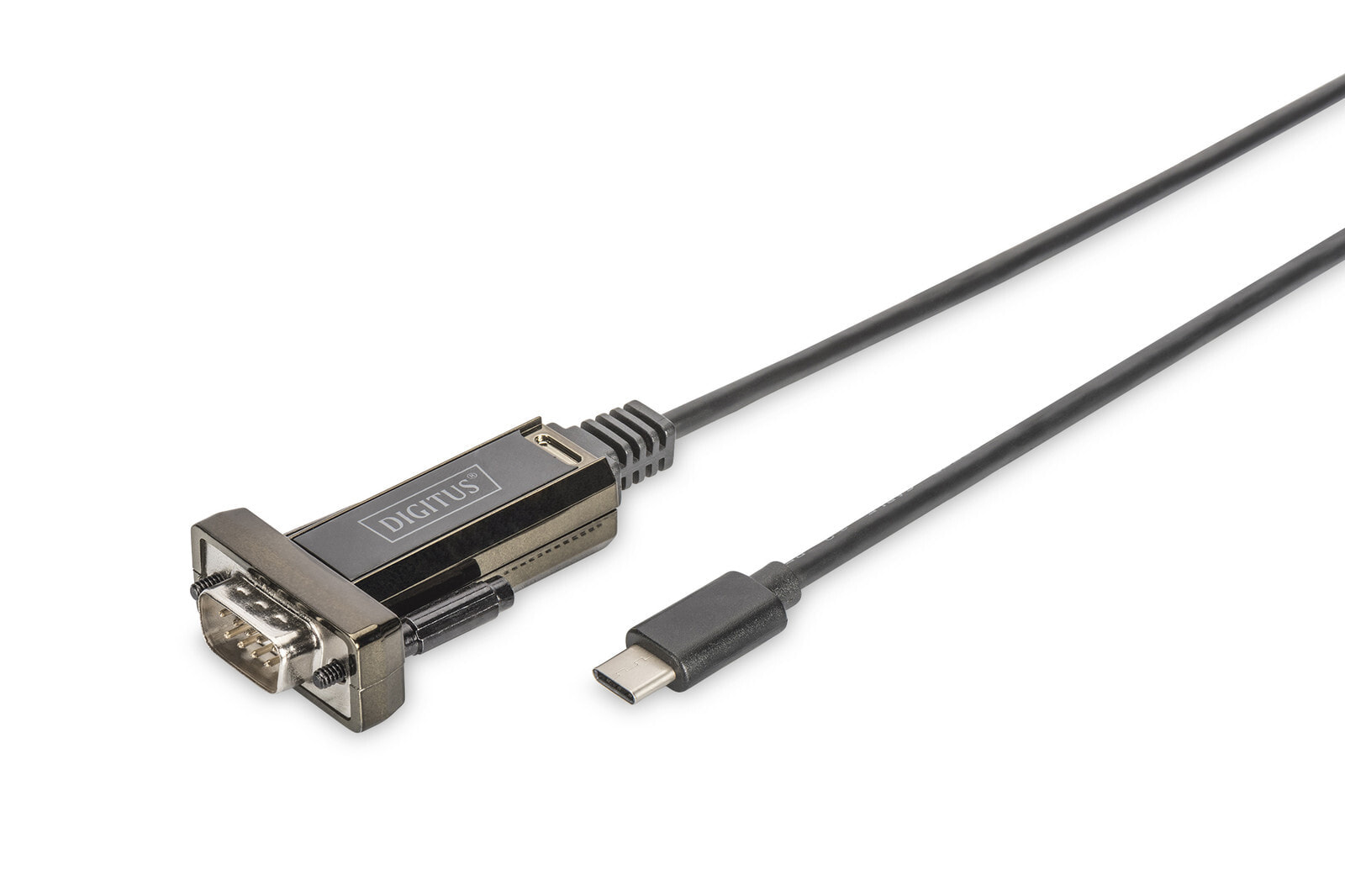 Digitus DA-70166 кабельный разъем/переходник USB-C RS232 Черный