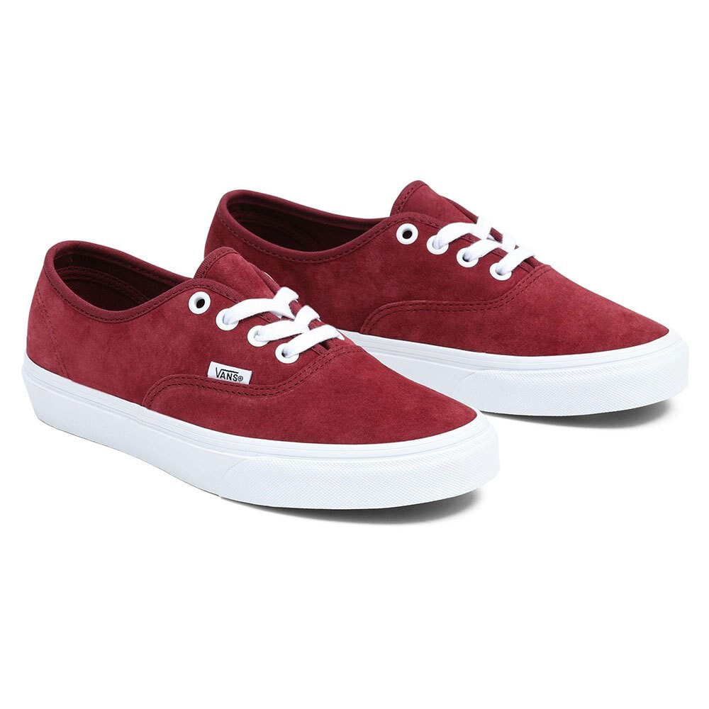 VANS Authentic Trainers Vans Pig Suede Tawny Port