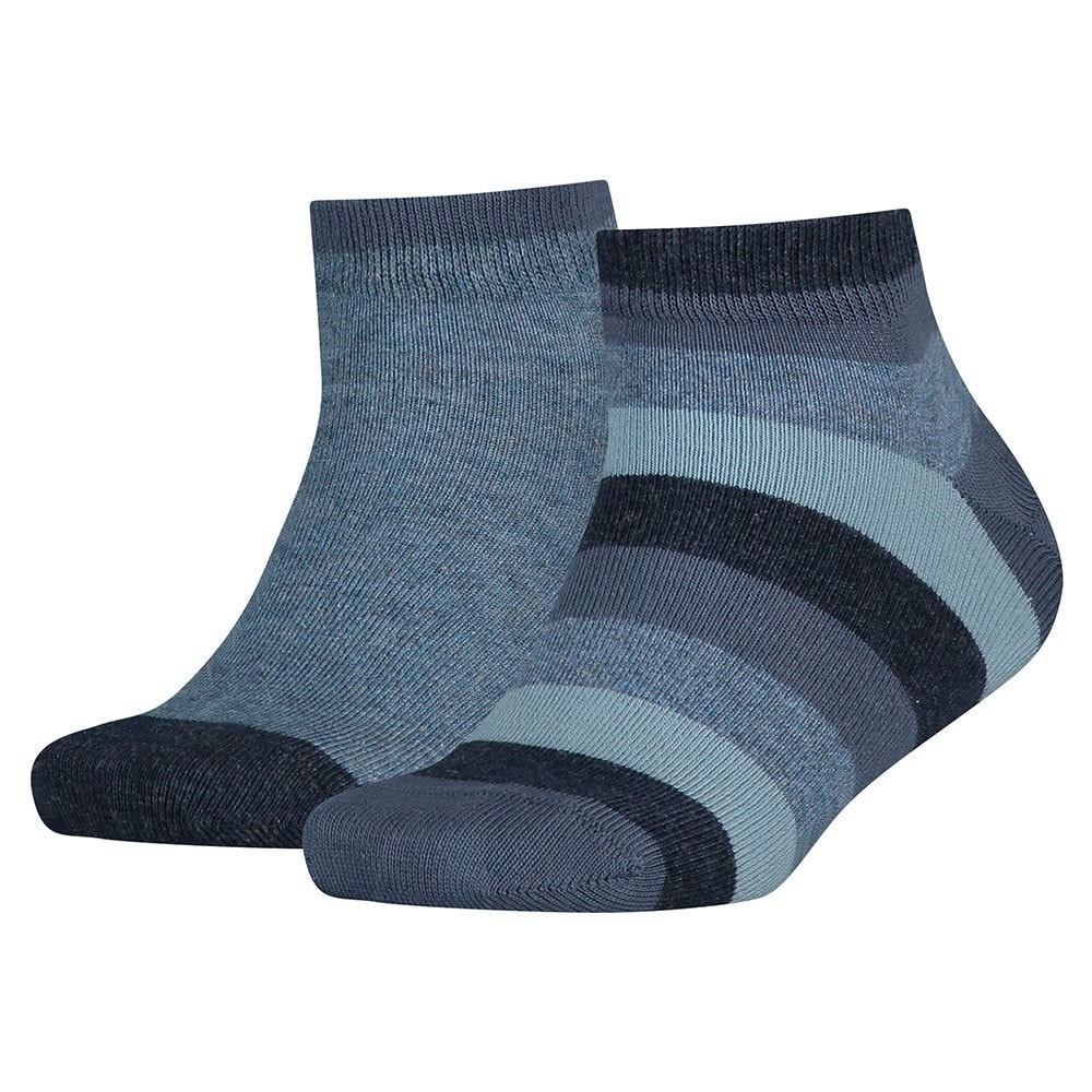 TOMMY HILFIGER KIDS Basic Stripe Quarter short socks 2 pairs