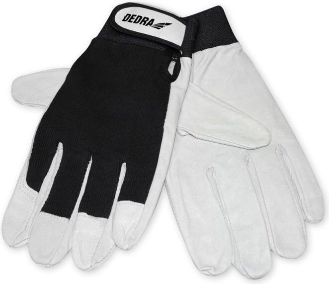 Dedra Protective gloves full-grain pigskin black size 10 (BH1010R10B)