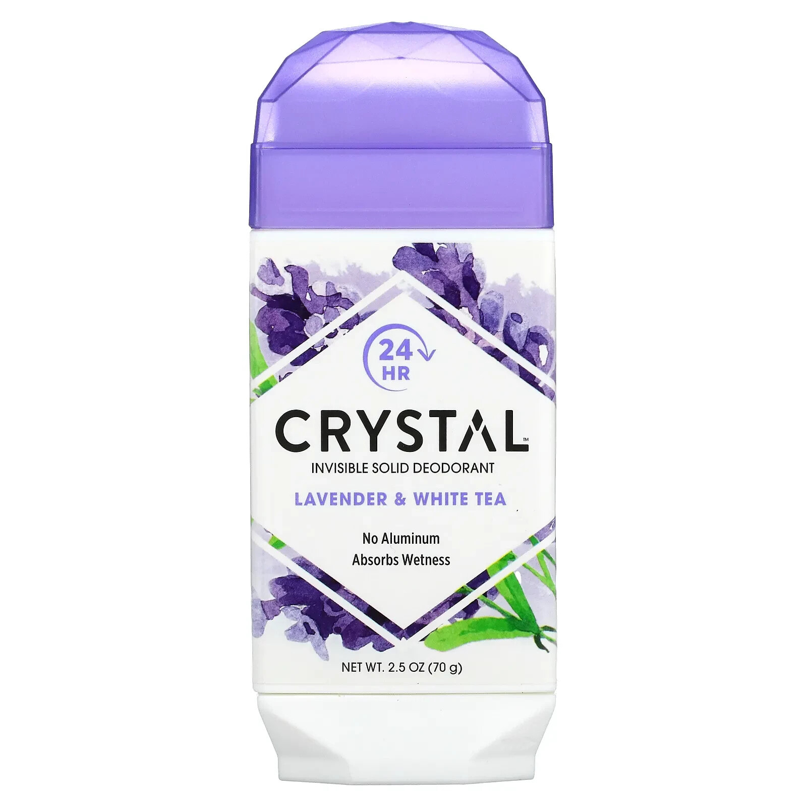 Invisible Solid Deodorant, Lavender & White Tea, 2.5 oz (70 g)