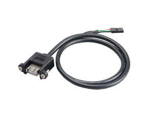 Akasa AK-CBUB06-60BK кабельный разъем/переходник USB 2.0 type-A USB 2.0 4pin header Черный