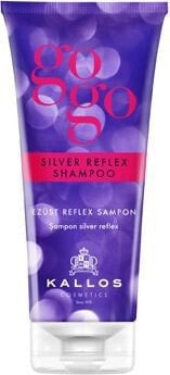 Kallos GoGo Silver Reflex Shampoo Серебристый оттеночный шампунь для седых волос 200 мл
