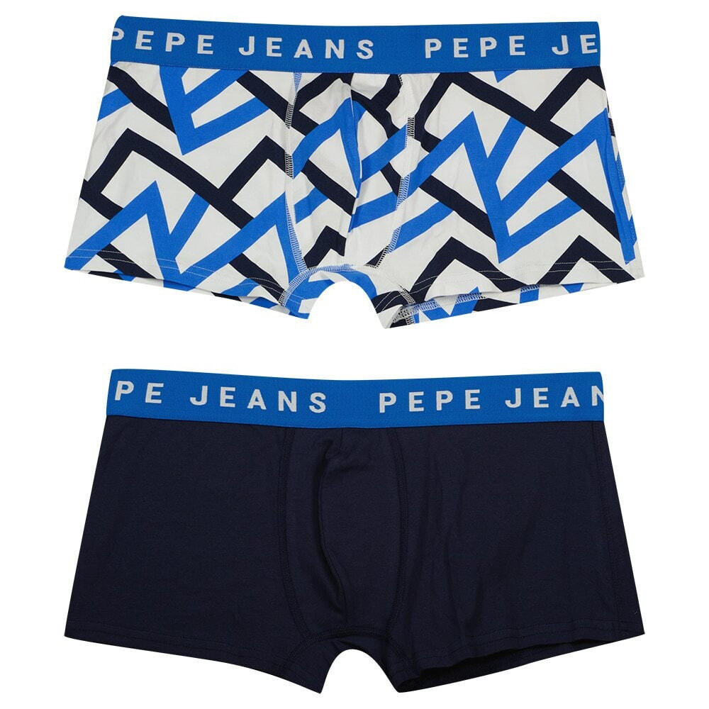 PEPE JEANS Zigzag Print Trunk Panties 2 Units