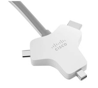 Cisco CAB-HDMI-MUL4K-9M= видео кабель адаптер HDMI Тип A (Стандарт) HDMI + Mini DisplayPort + USB Type-C Серебристый