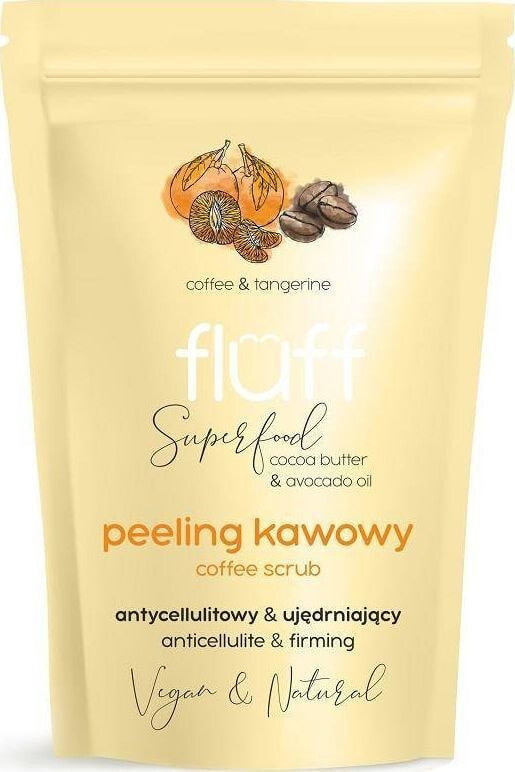 Fluff Coffee Scrub Скраб  для тела укрепляющий антицеллюлитный Кофе и мандарин 100 г