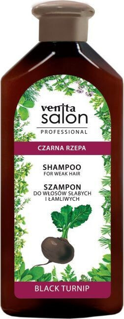 Venita Salon Black Turnip Shampoo Укрепляющий шампунь с черной репой для слабых волос 500 мл