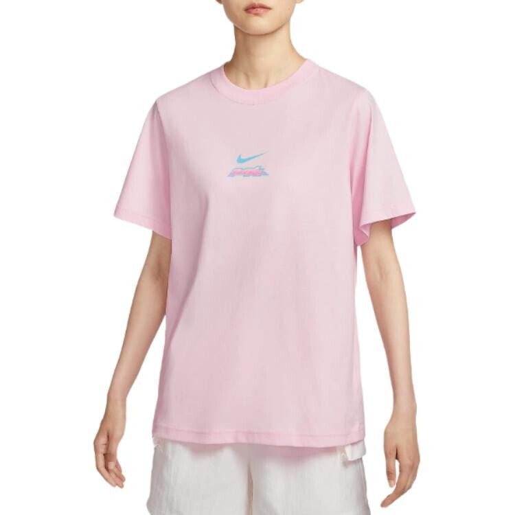 Nike Sportswear Essential Women's Loose Fit Cotton T-Shirt Pink