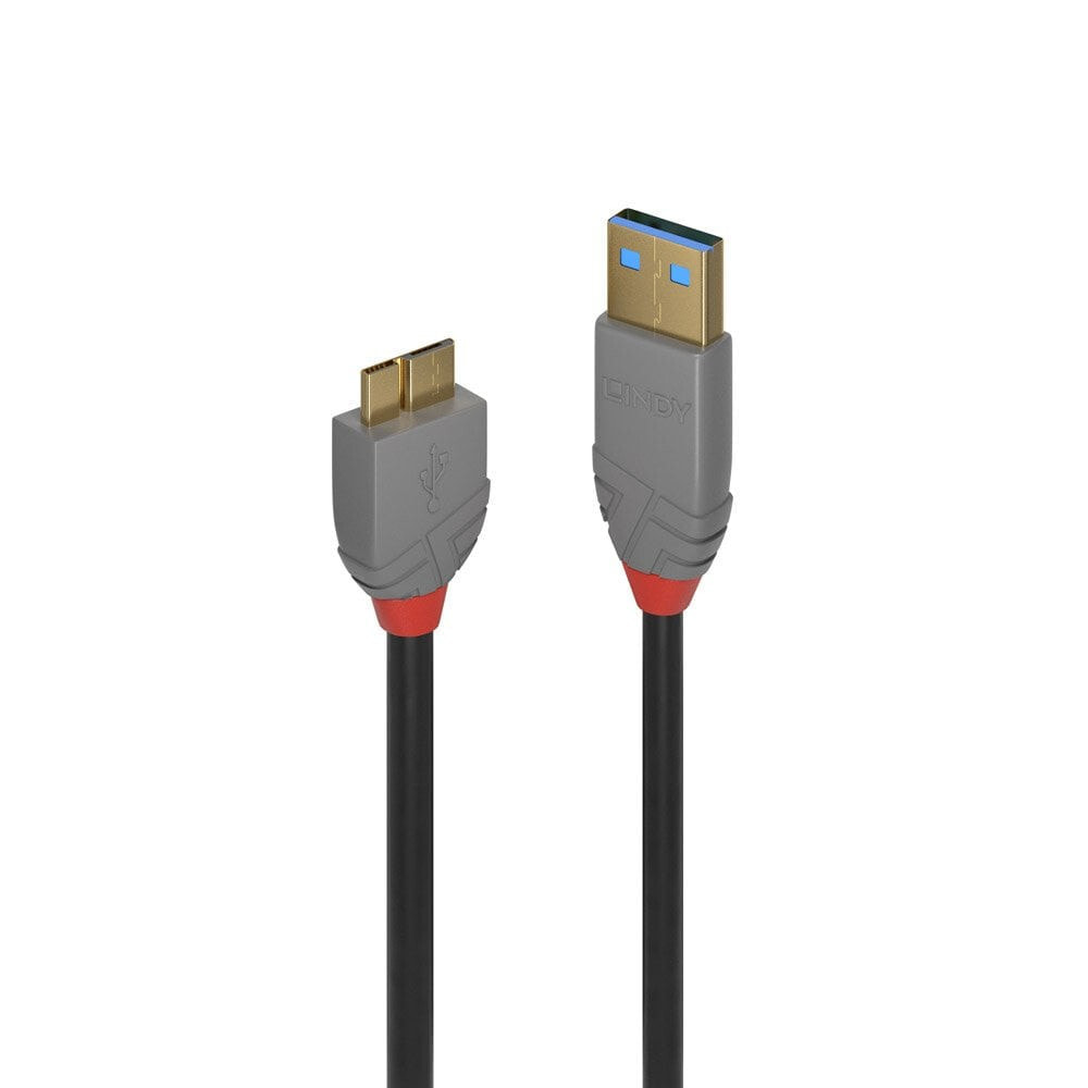 Lindy 36766 USB кабель 1 m 3.2 Gen 1 (3.1 Gen 1) USB A Micro-USB B Черный