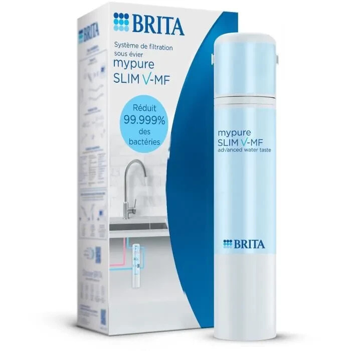 Wasserfiltersystem - BRITA - Mypure SLIM V-MF - 2 Drcke - Max. 6,9 bar - 8000 l gefiltertes Wasser / 12 Monate
