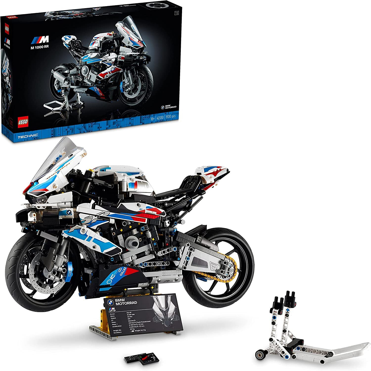 Игра LEGO 42130 Technic Мотоцикл BMW M 1000 RR модель для взрослых  (комплект) lEGO купить недорого в интернет-магазине BigSaleDay