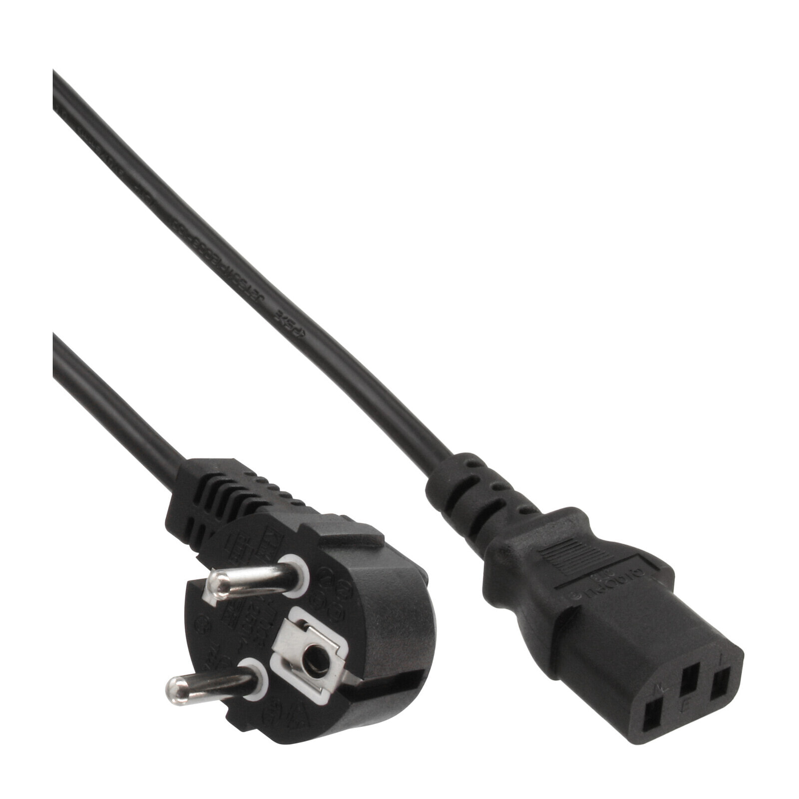 InLine 16652A кабель питания Черный 1,5 m