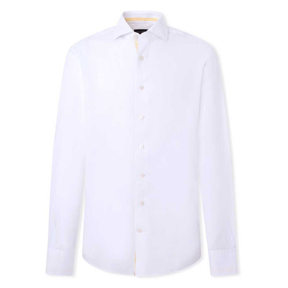 HACKETT Cotton Lin Eng Stripe Long Sleeve Shirt