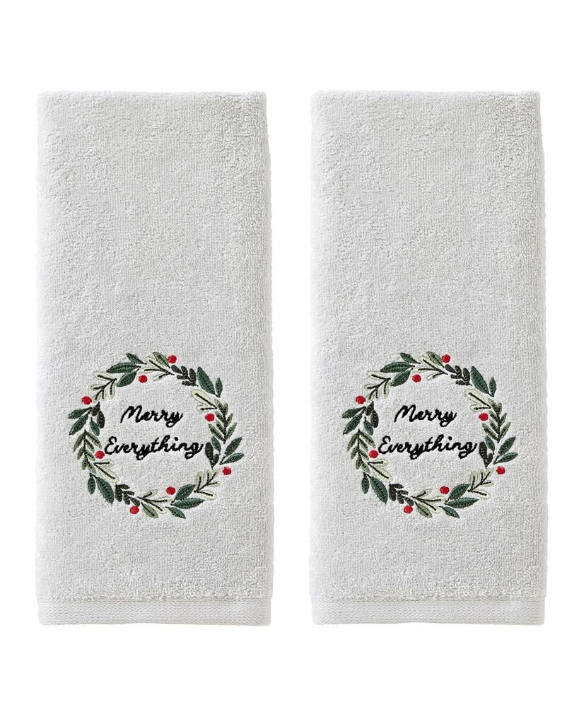 SKL Home merry Everything Cotton 2 Piece Hand Towel Set