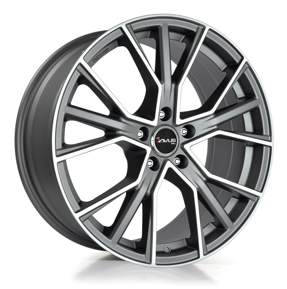 Колесный диск литой Avus Racing AF18 matt anthracite polished 8.5x19 ET47 - LK5/120 ML65.1