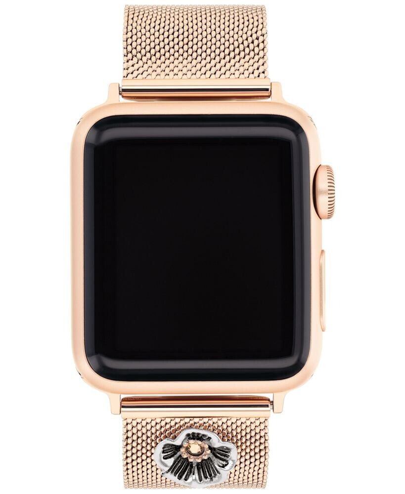 COACH rose Gold-Tone Mesh 38/40/41mm Apple Watch® Band