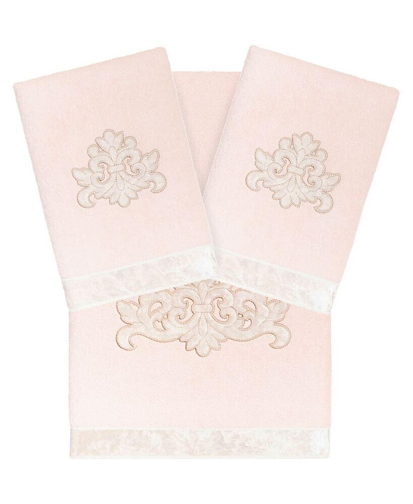 Linum Home textiles Turkish Cotton May Embellished Bath Towel Set, 2 Piece