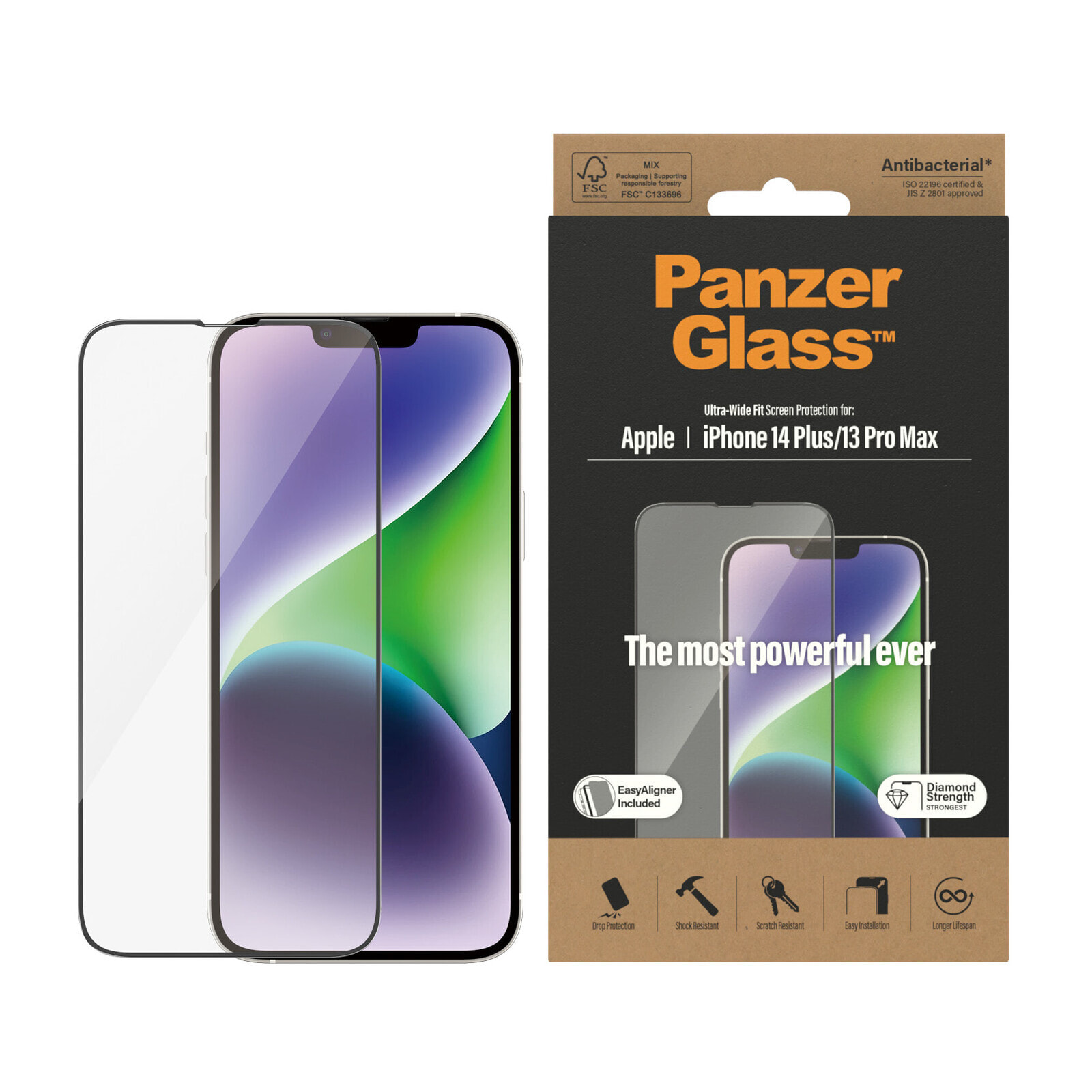 PanzerGlass Ultra-Wide Fit Apple iPhone Прозрачная защитная пленка 1 шт 2785